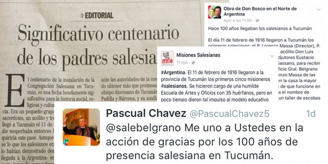 Nuestro Centenario en los Medios de Comunicación