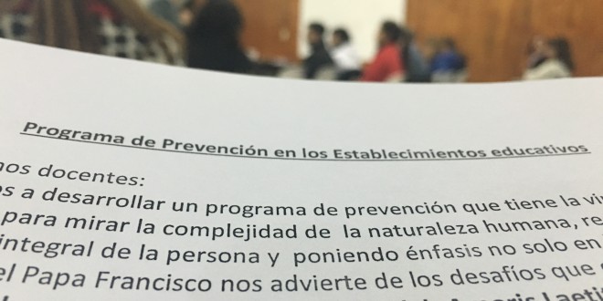 Capacitación sobre Prevención en los Estableciomientos Educativos