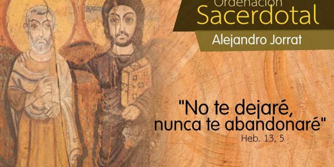 Invitación Ordenación Sacerdotal de Alejandro Jorrat