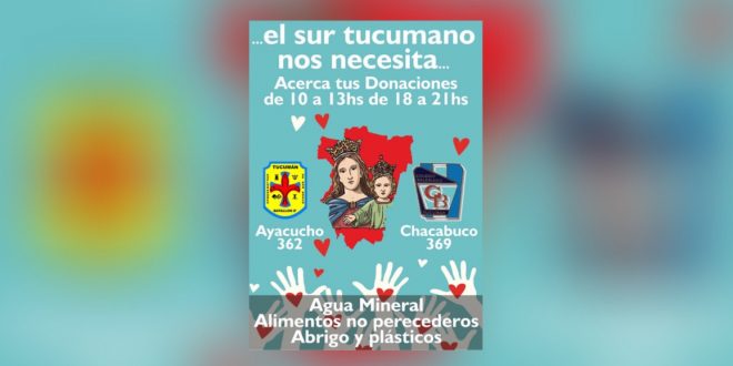 Campaña Solidaria por lo inundados