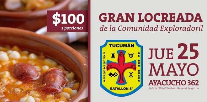 25 de mayo gran Locro de la Familia Exploradoril Salesiana